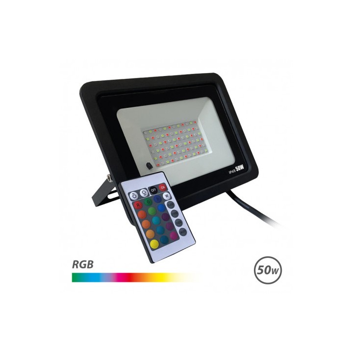 FOCO LED RGB 50W + MANDO ELBAT