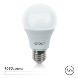 BOMBILLA LED A60 | 12W | 1080LM | E27 | LUZ BLANCA | ELBAT