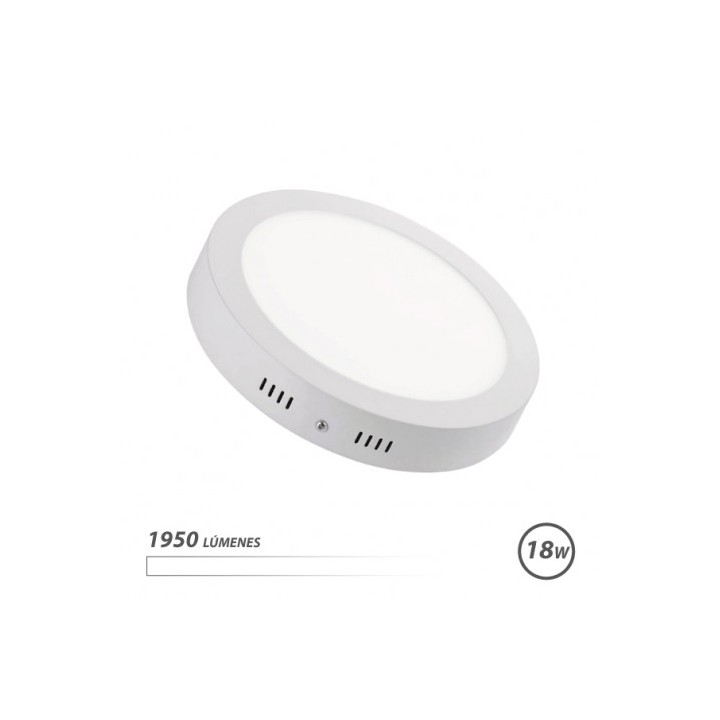 DOWNLIGHT CIRCULAR SOBRE PARED LED 18W 1950LM LUZ BLANCA ELBAT