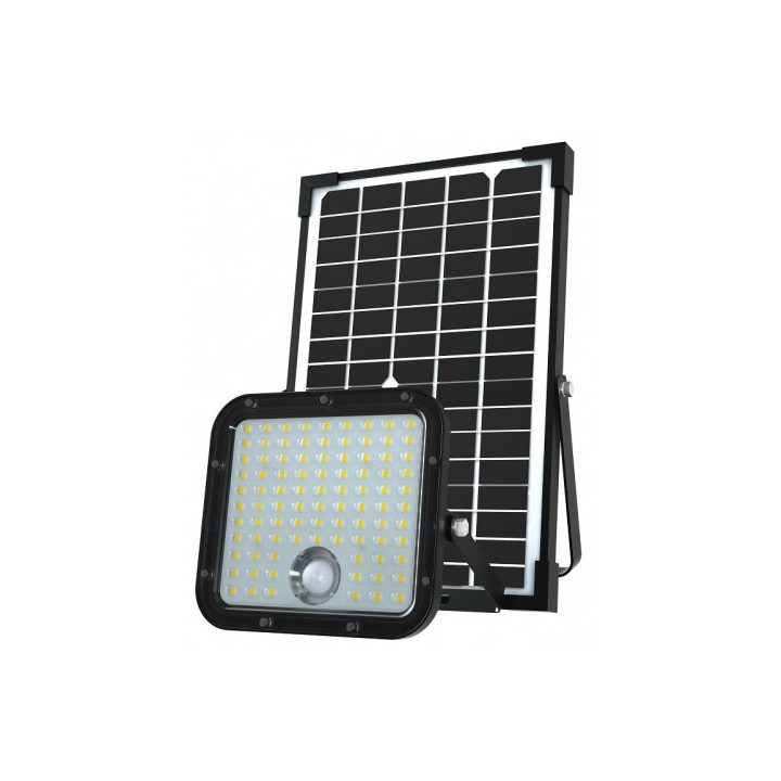 FOCO LED SOLAR 30W 4800LM CON SENSOR + MANDO ELBAT