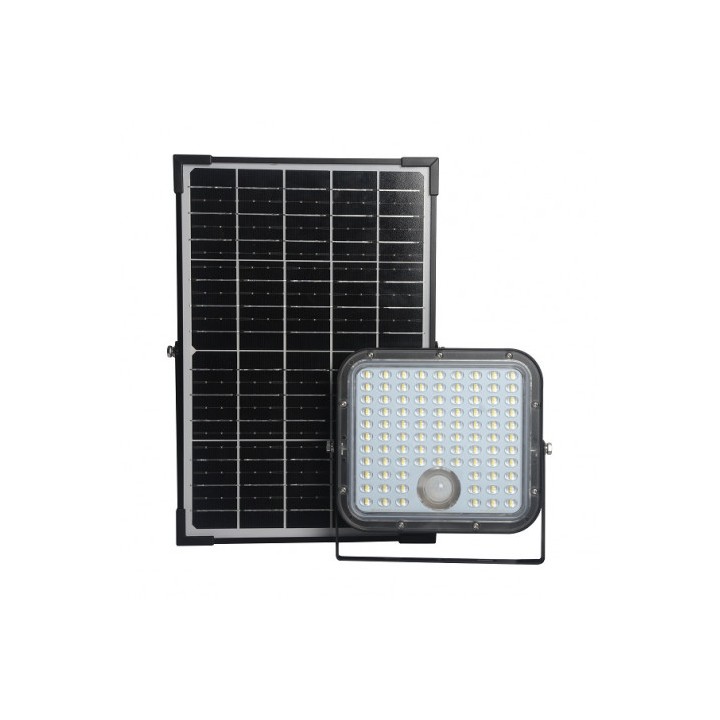 FOCO LED SOLAR 30W 4800LM CON SENSOR + MANDO ELBAT