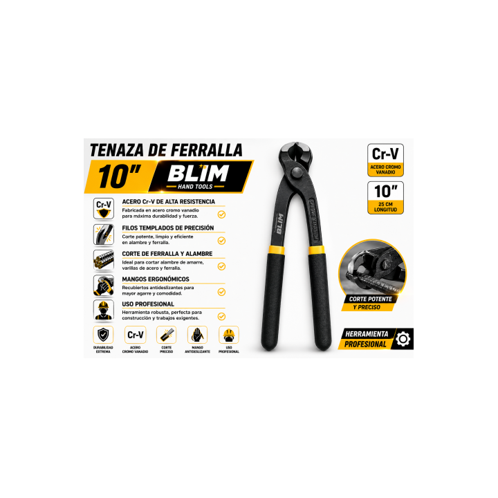 TENAZA DE FERRALLA 10" BLIM