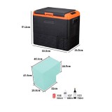 NEVERA DE COMPRESOR PORTATIL 45 LITROS 70W MUVIP