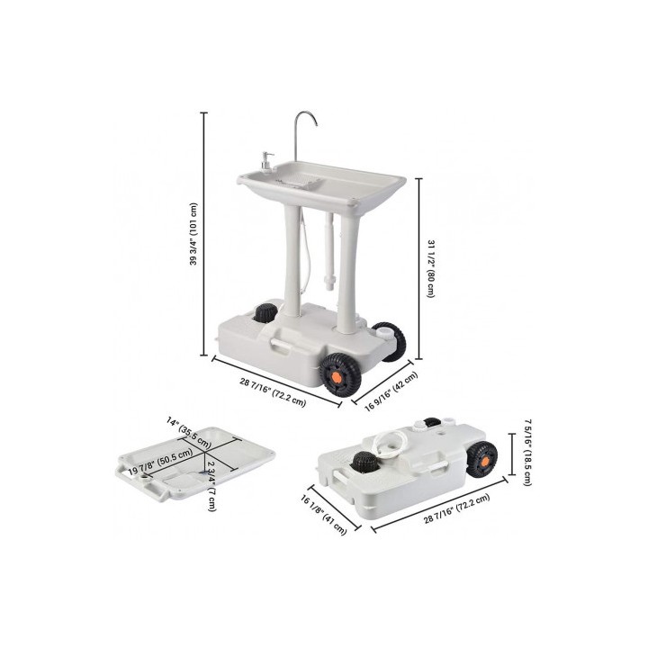 LAVABO PORTÁTIL 30 LITROS MUVIP