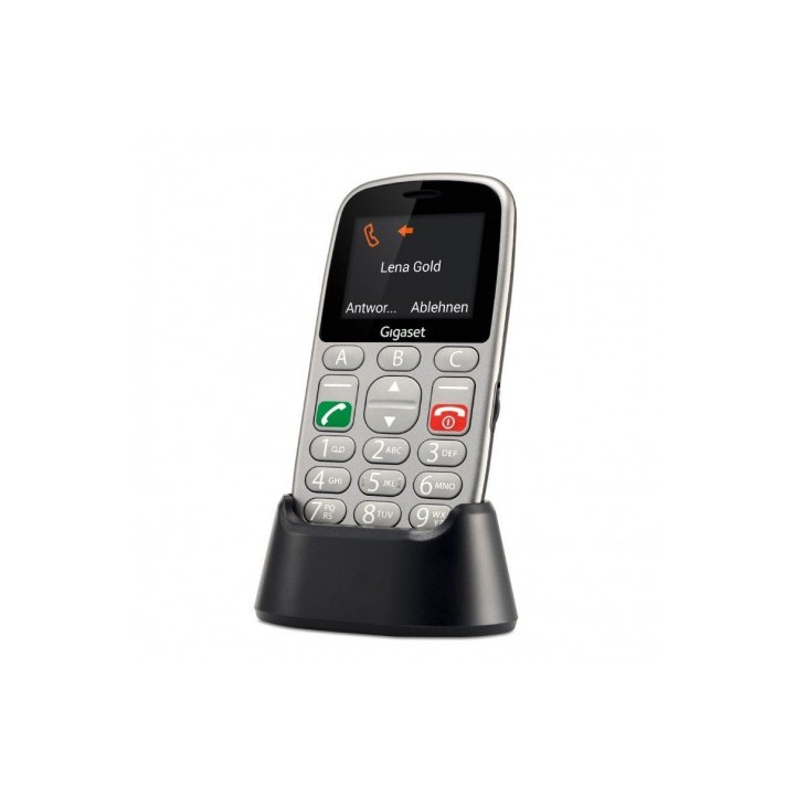 TELEFONO MOVIL PERSONAS MAYORES GL390 SILVER GIGASET