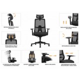 SILLA OFICINA GAMA SENIOR SE1300 CROMAD