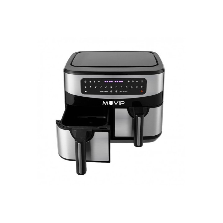 FREIDORA AIRE CALIENTE DOBLE 9 LITROS 2600W PANTALLA TACTIL MUVIP