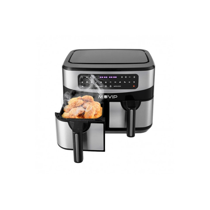 FREIDORA AIRE CALIENTE DOBLE 9 LITROS 2600W PANTALLA TACTIL MUVIP