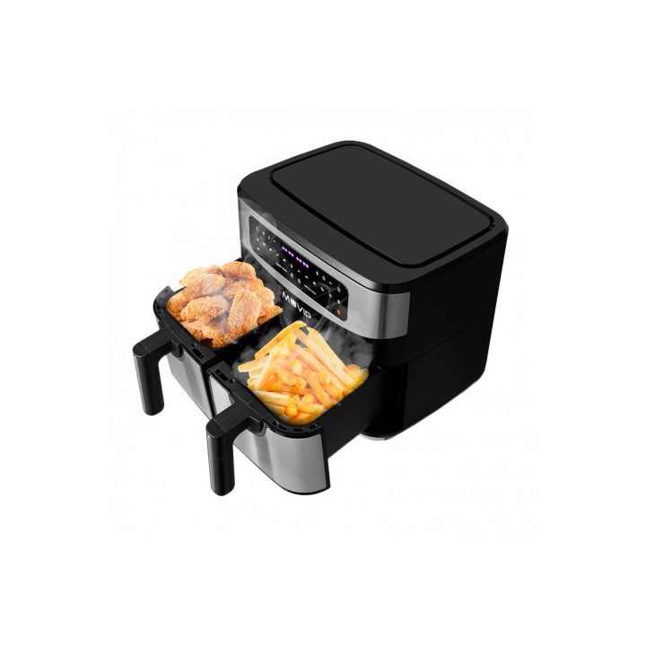 FREIDORA AIRE CALIENTE DOBLE 9 LITROS 2600W PANTALLA TACTIL MUVIP
