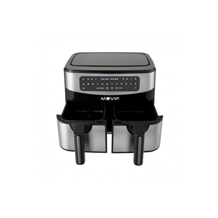 FREIDORA AIRE CALIENTE DOBLE 9 LITROS 2600W PANTALLA TACTIL MUVIP