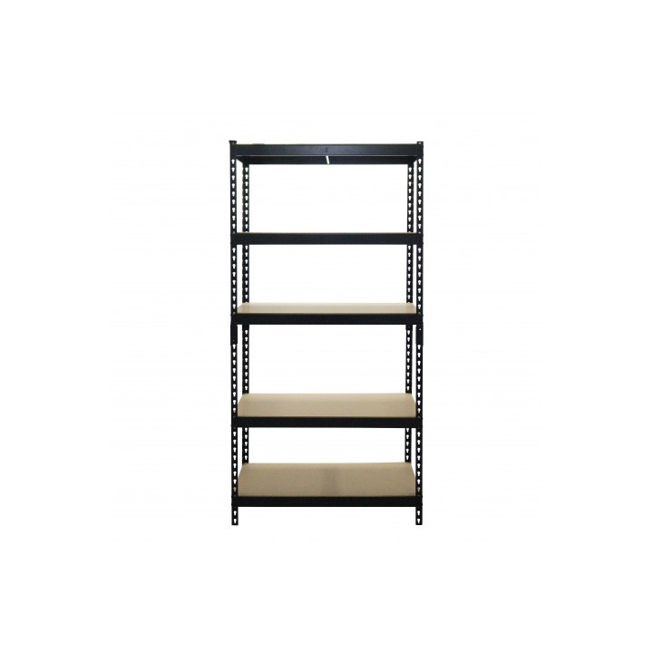 ESTANTERIA METÁLICA NEGRA 5 BALDAS 183X90X45CM BLIM