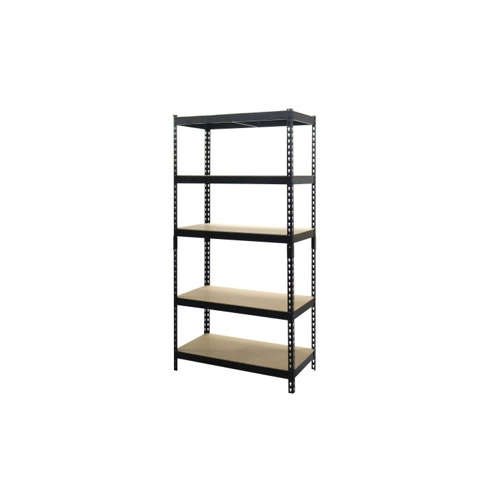 ESTANTERIA METÁLICA NEGRA 5 BALDAS 183X90X45CM BLIM