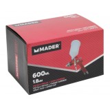 PISTOLA PINTAR VASO SUPERIOR, 1.8mm. 600mL. MADER