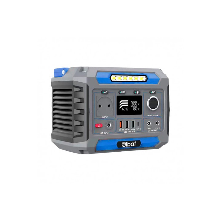 ESTACIÓN DE ENERGÍA PORTÁTIL 300W - 78.000MAH ELBAT