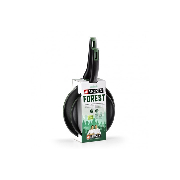 PACK 2 SARTENES ALUMINIO FORJADO 20/24CM FOREST MONIX