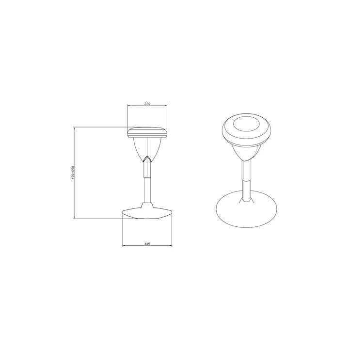 TABURETE MULTIUSOS BALANCIN DESIGN AZUL CLARO CROMAD