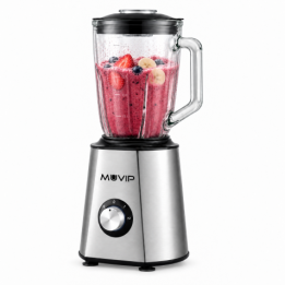 BATIDORA INOXIDABLE VASO CRISTAL 1500W 1.5 LITROS MUVIP