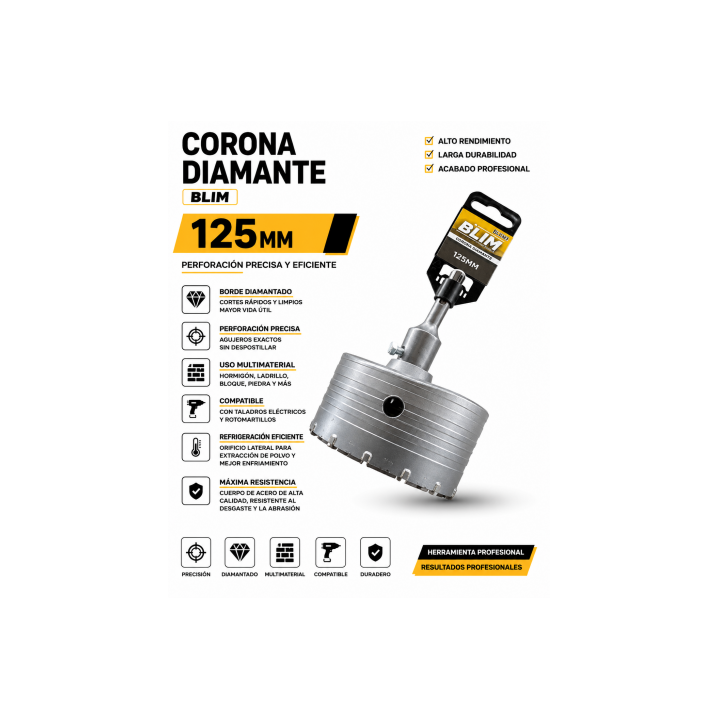 CORONA DIAMANTE 125 MM BLIM