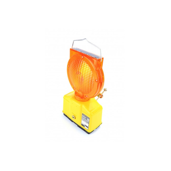 LINTERNA BATERIA DE SEÑALIZACION LED CON PANEL SOLAR MADER