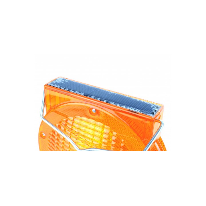 LINTERNA BATERIA DE SEÑALIZACION LED CON PANEL SOLAR MADER