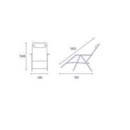 TUMBONA PLEGABLE VERDE DE ACERO CON COJIN CERVICAL