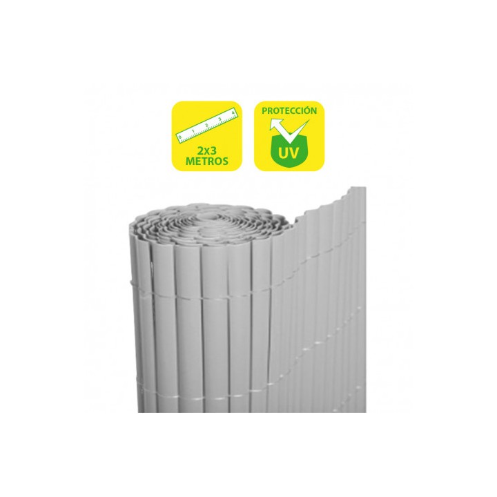CAÑIZO PLÁSTICO DOBLE CARA 2X3 METROS GRIS CLARO SUNGARDEN