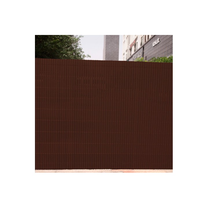 CAÑIZO PLÁSTICO DOBLE CARA 1X3 METROS MARRON OSCURO SUNGARDEN