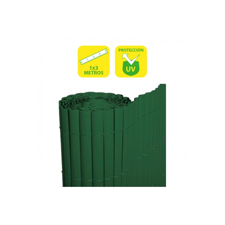 CAÑIZO PLÁSTICO DOBLE CARA 1X3 METROS VERDE SUNGARDEN