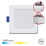 DOWNLIGHT CUADRADO 18W|1440LM SELECTOR 3 TEMPERATURAS + SOBREPARED ELBAT