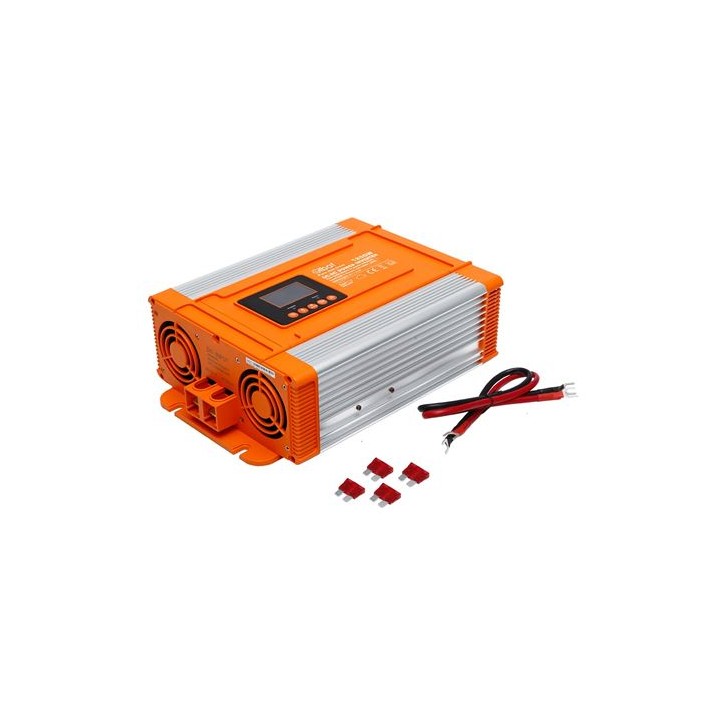 CONVERTIDOR DE CORRIENTE ONDA PURA CON PANTALLA LCD 1200W ELBAT