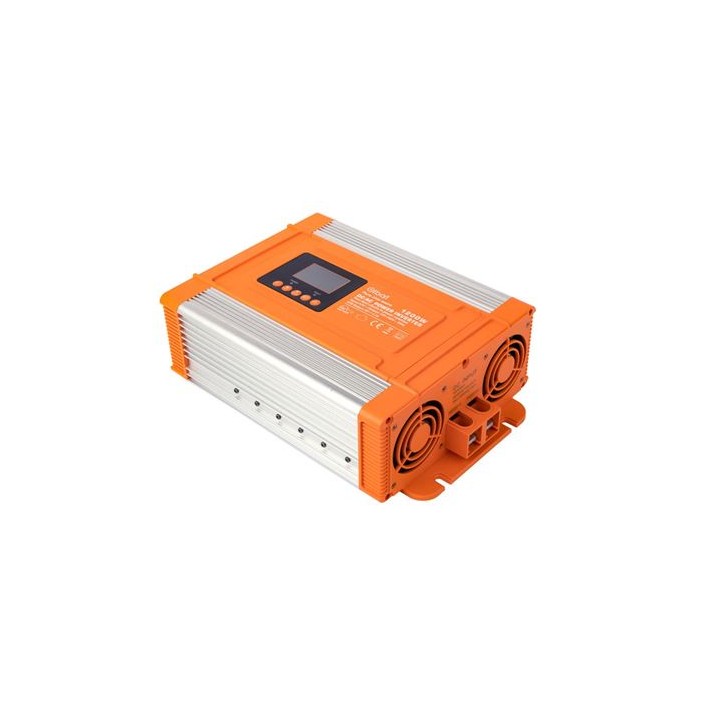 CONVERTIDOR DE CORRIENTE ONDA PURA CON PANTALLA LCD 1200W ELBAT