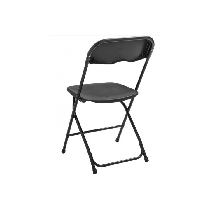 SILLA RESINA PLEGABLE 80X50X45CM NEGRA SUNGARDEN
