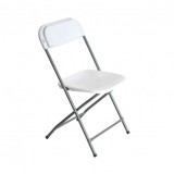 SILLA RESINA PLEGABLE 80X50X45CM BLANCA SUNGARDEN