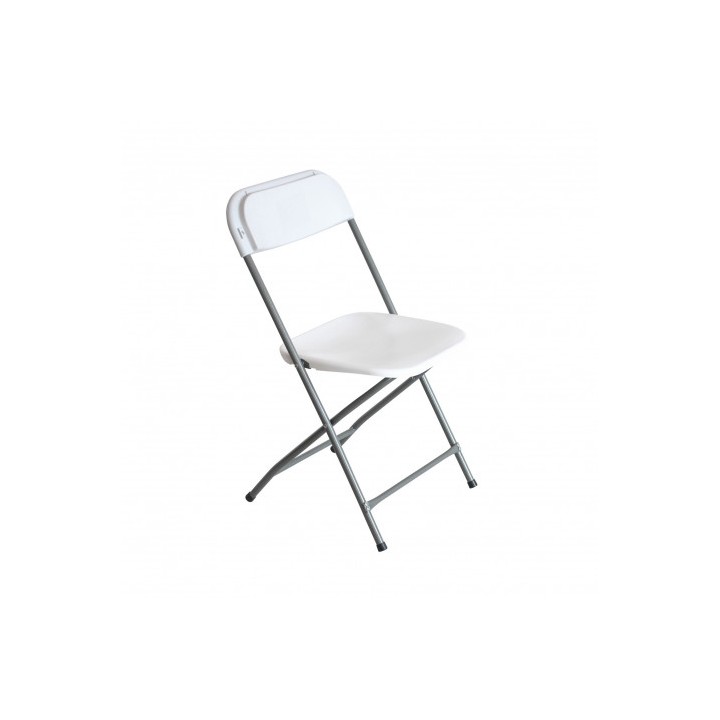 SILLA RESINA PLEGABLE 80X50X45CM BLANCA SUNGARDEN