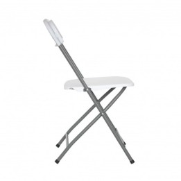SILLA RESINA PLEGABLE 80X50X45CM BLANCA SUNGARDEN
