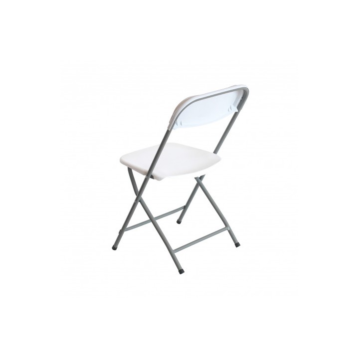SILLA RESINA PLEGABLE 80X50X45CM BLANCA SUNGARDEN
