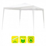 CARPA ACERO RAFIA 3X3 METROS BLANCA DESMONTABLE SUNGARDEN