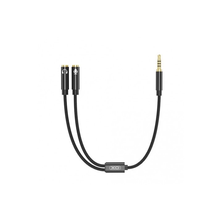 CABLE NBR197 MINI JACK A 2 MINI JACK HEMBRAS AUDIO + MICROFONO XO