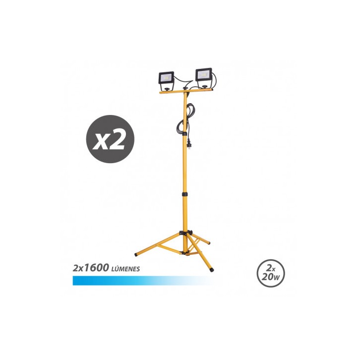 FOCO LED TRIPODE 2 X 20W 6500K ELBAT