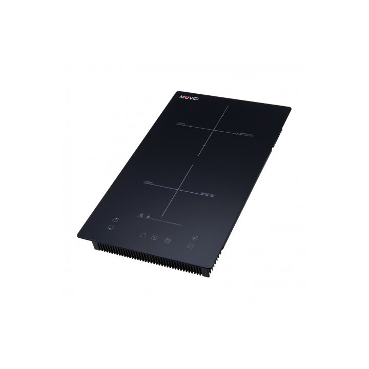 COCINA DE INDUCCIÓN 2 FUEGOS 3300W ENCASTRE + SOBREMESA MUVIP
