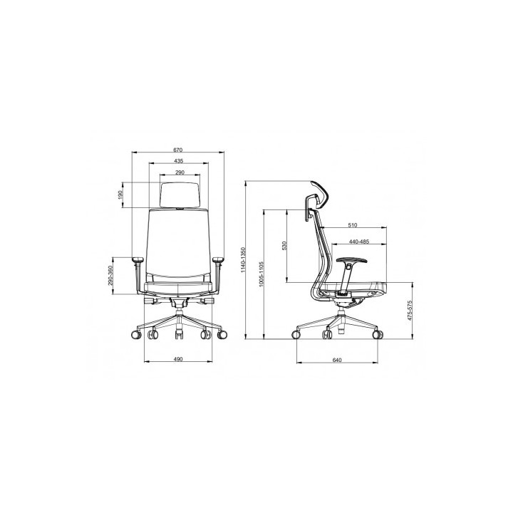 SILLA OFICINA GAMA SENIOR SE1600 CROMAD