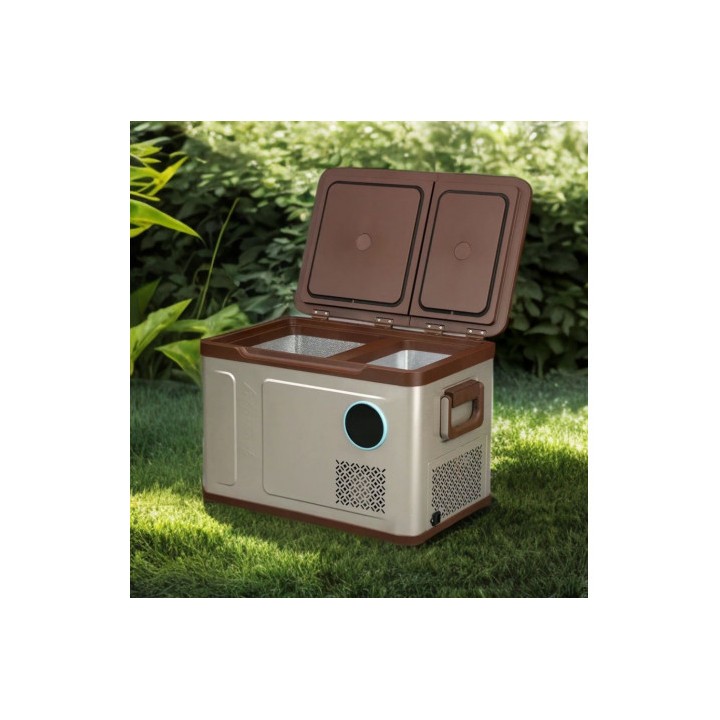 NEVERA PORTATIL CON COMPRESOR 41 LITROS 60W DOBLE ZONA MUVIP