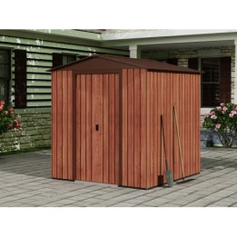 CASETA DE METAL | PUERTAS CORREDERAS 185X181X200CM (3.36M2) EFECTO MADERA