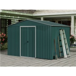 CASETA DE METAL | PUERTAS CORREDERAS 304.5X243X214.5CM (7.4M2) VERDE SUNGAR
