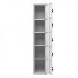 TAQUILLA METÁLICA 5 PUERTAS 1800X300X500MM CROMAD