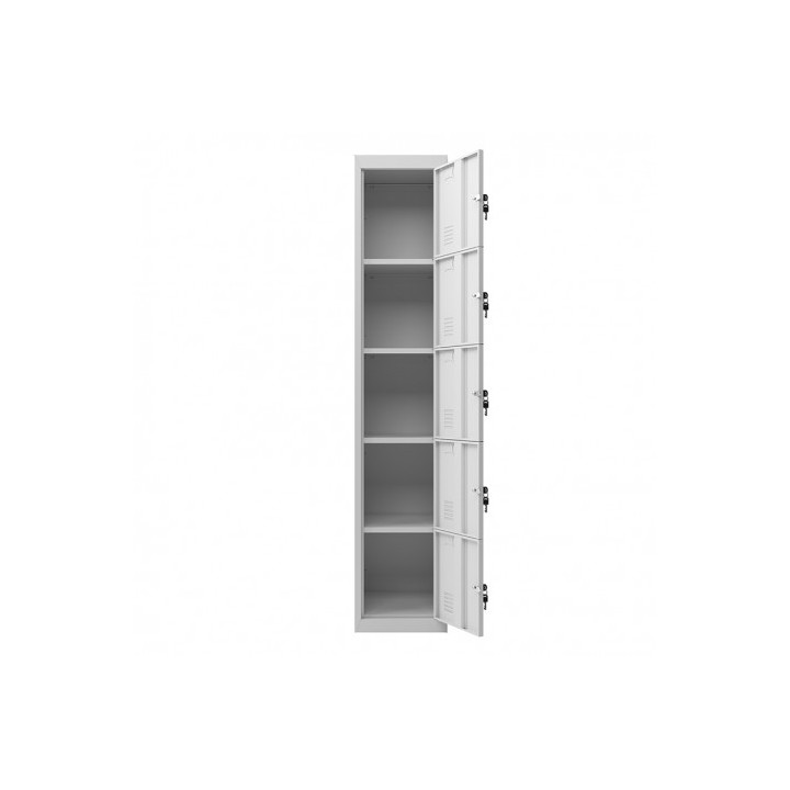 TAQUILLA METÁLICA 5 PUERTAS 1800X300X500MM CROMAD