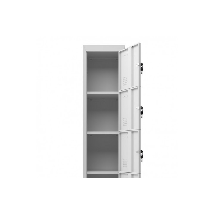 TAQUILLA METÁLICA 5 PUERTAS 1800X300X500MM CROMAD