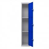 TAQUILLA METÁLICA 3 PUERTAS 1800X300X500MM AZUL CROMAD