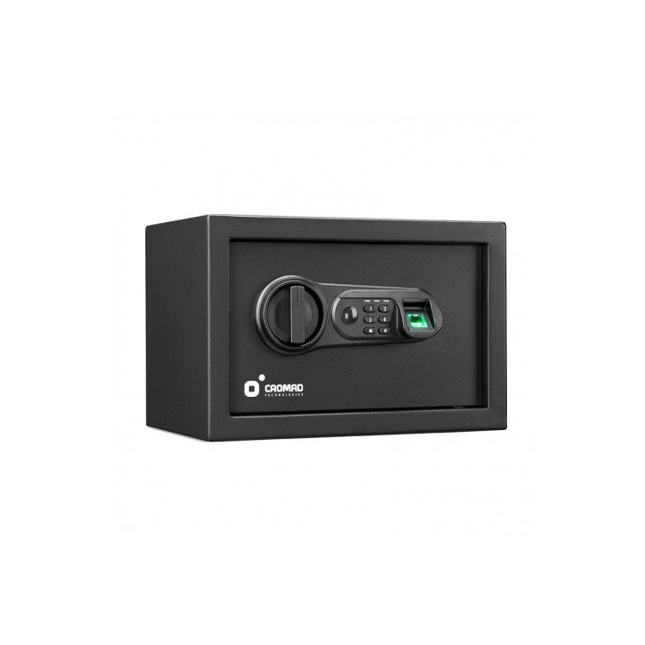 CAJA FUERTE ELECTRÓNICA CON DETECTOR DE HUELLA 200X310X200MM CROMAD