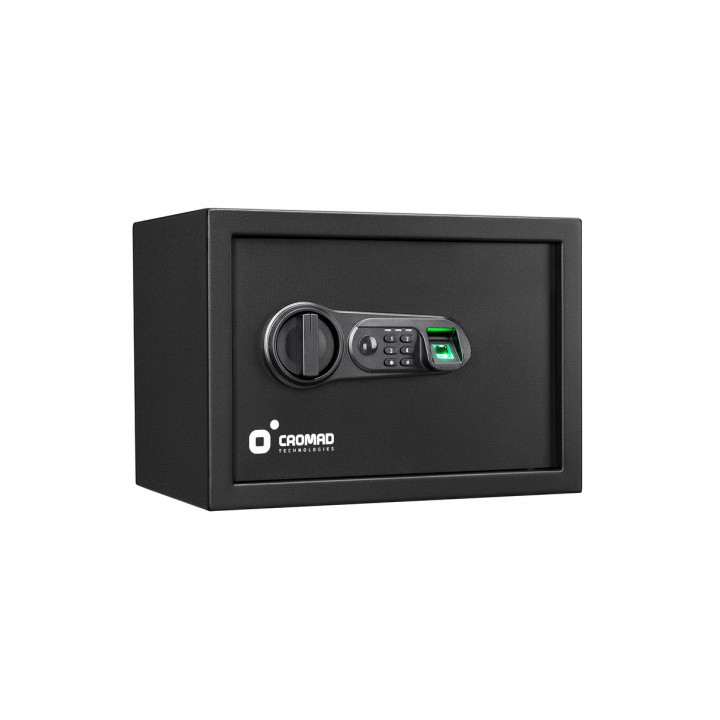 CAJA FUERTE ELECTRÓNICA CON DETECTOR DE HUELLA 250X350X250MM CROMAD